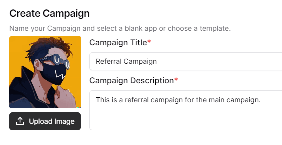 Create a referral campaign