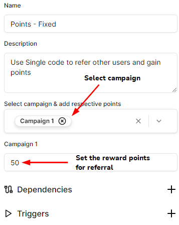 Configure the Fixed Points Referral App