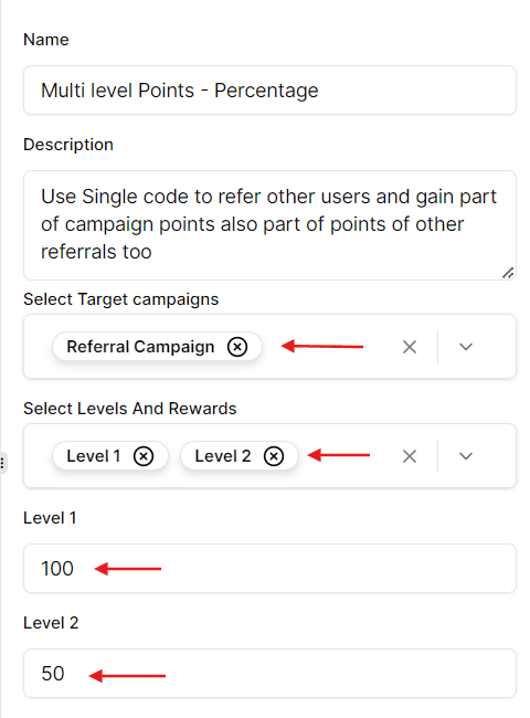 Configure the Multi-level Referral App