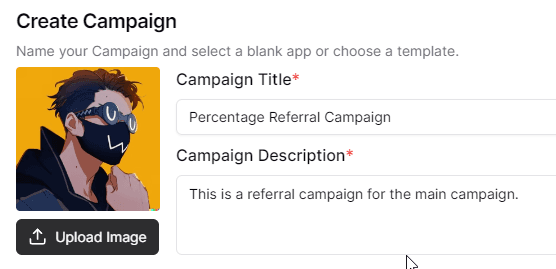 Create a referral campaign