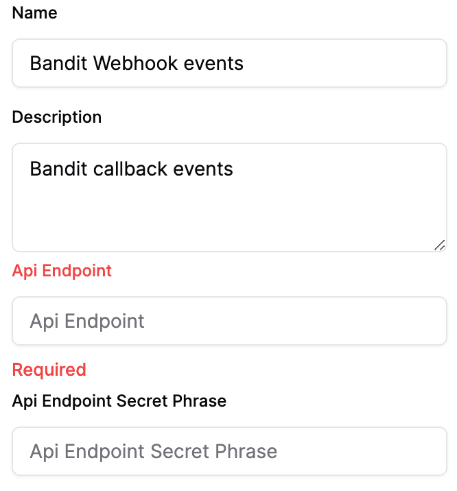 Webhook Callback