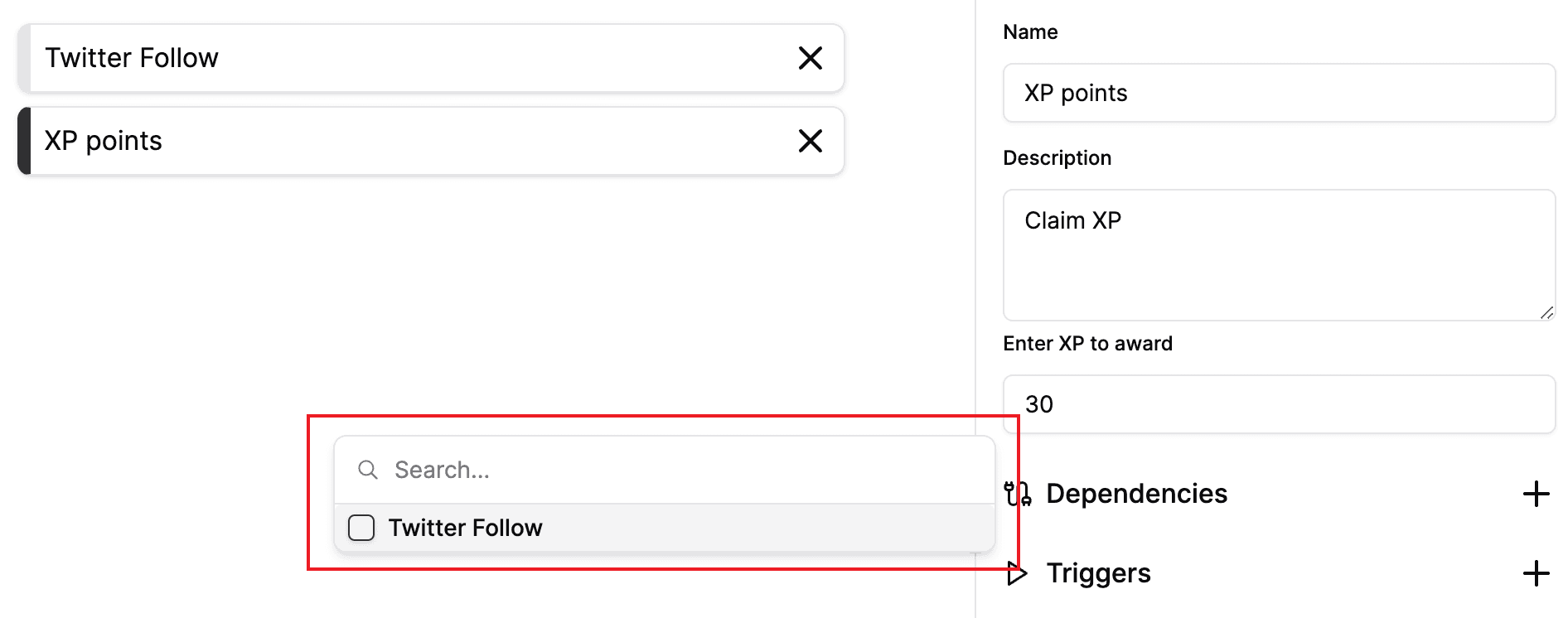 Configure dependencies